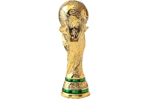LNGODEHO 2022 World Cup Replica Trophy in Display Case, Resin Sculpture, Own a World Soccer's Biggest Prize (14.2 inch)