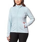 Mondetta Ladies' Jacquard Full-Zip Active Jacket, Halogen Blue