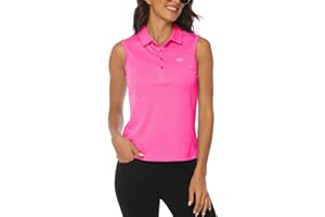 MoFiz Sleeveless Golf Polo Shirts for Women Quick Dry Camo Lightweight UPF 50+ Sports Athletic Tank Tops for Casual Tennis