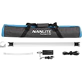 NANLITE PavoTube II 15C LED RGB Tube, 2.4G Bluetooth Smart Wireless Control, 2700K-7500K (G/M&plusmn;150) Ultra-Wide Color Gamut, 30W Portable Handheld Photography Lighting Stick