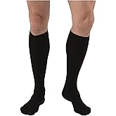 JOBST Relief Knee High Graduated Compression Socks 20-30mmHg - Comfortable Unisex Design - Closed Toe, Black, Large Full Calf