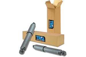 TRQ Rear Shock Absorber Set Driver & Passenger Side Compatible with 2008-2016 Chrysler Town & Country 2008-2020 Dodge Grand Caravan 2012-2015 Ram C/V 2009-2014 Volkswagen Routan