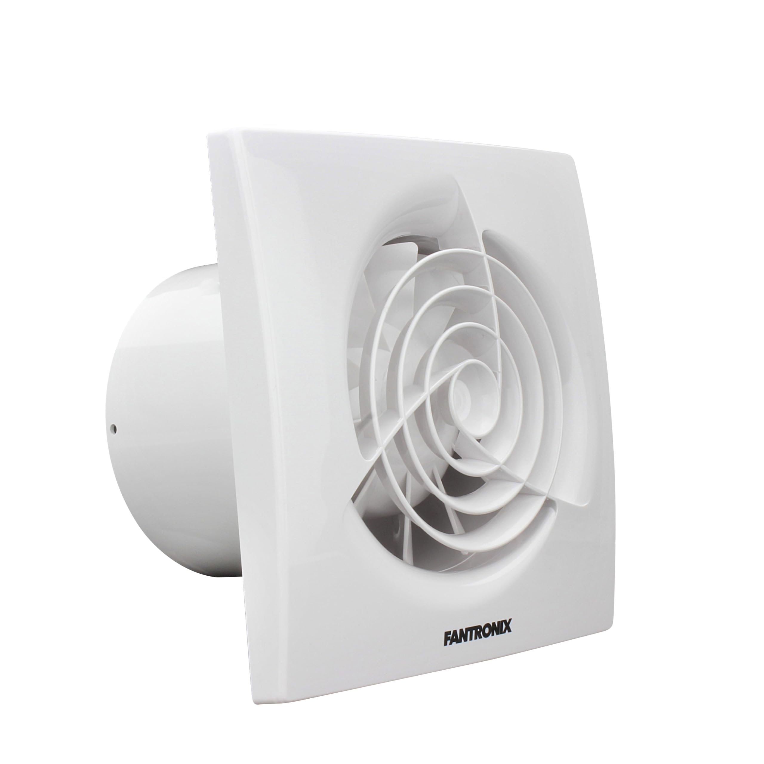 Fantronix Wispa 100mm (4”) Standard Light Switch Activated Bathroom Extractor Fan, Energy-Efficient Ventilation, White