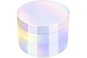 VRUPINZE 2.0 Inch Large Spice Grinder for Kitchen, White Rainbow
