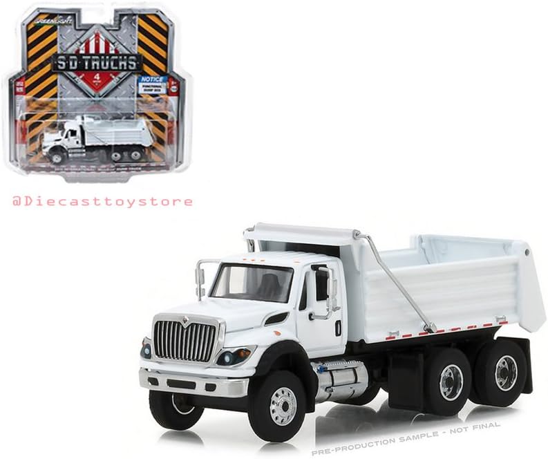 Greenlight DIECAST 1:64 SD Trucks Series 4 - 2018 International WORKSTAR Construction Dump Truck (White) 45040-A