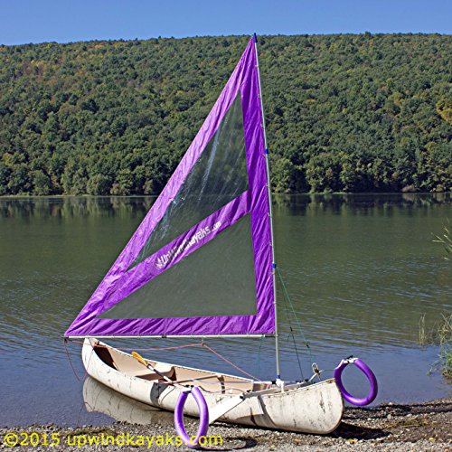 Serenity Upwind Kayak Sail and Canoe Sail Kit (Purple). Complete with