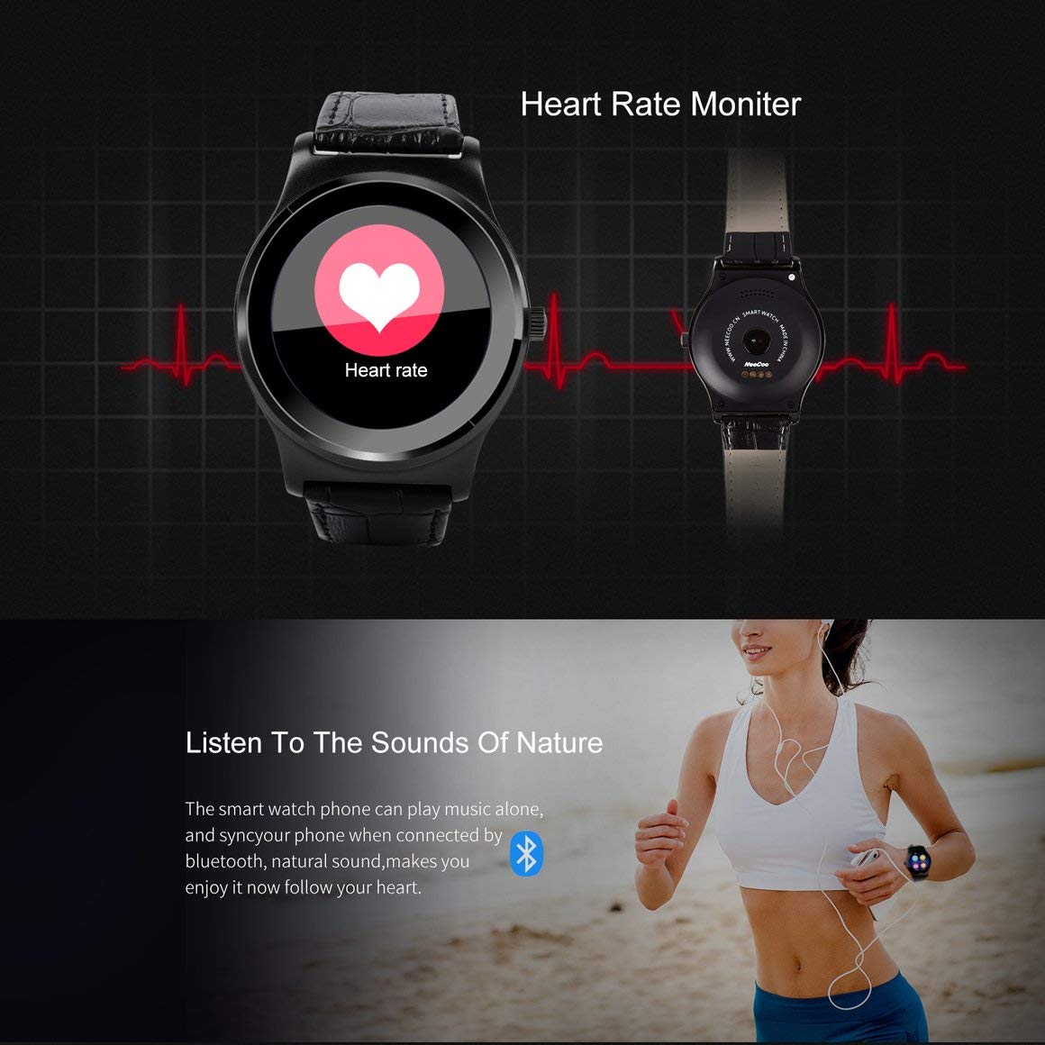 Funnyrunstore Bluetooth 4.0 Smart Watch MTK2502C 1.3 en ...