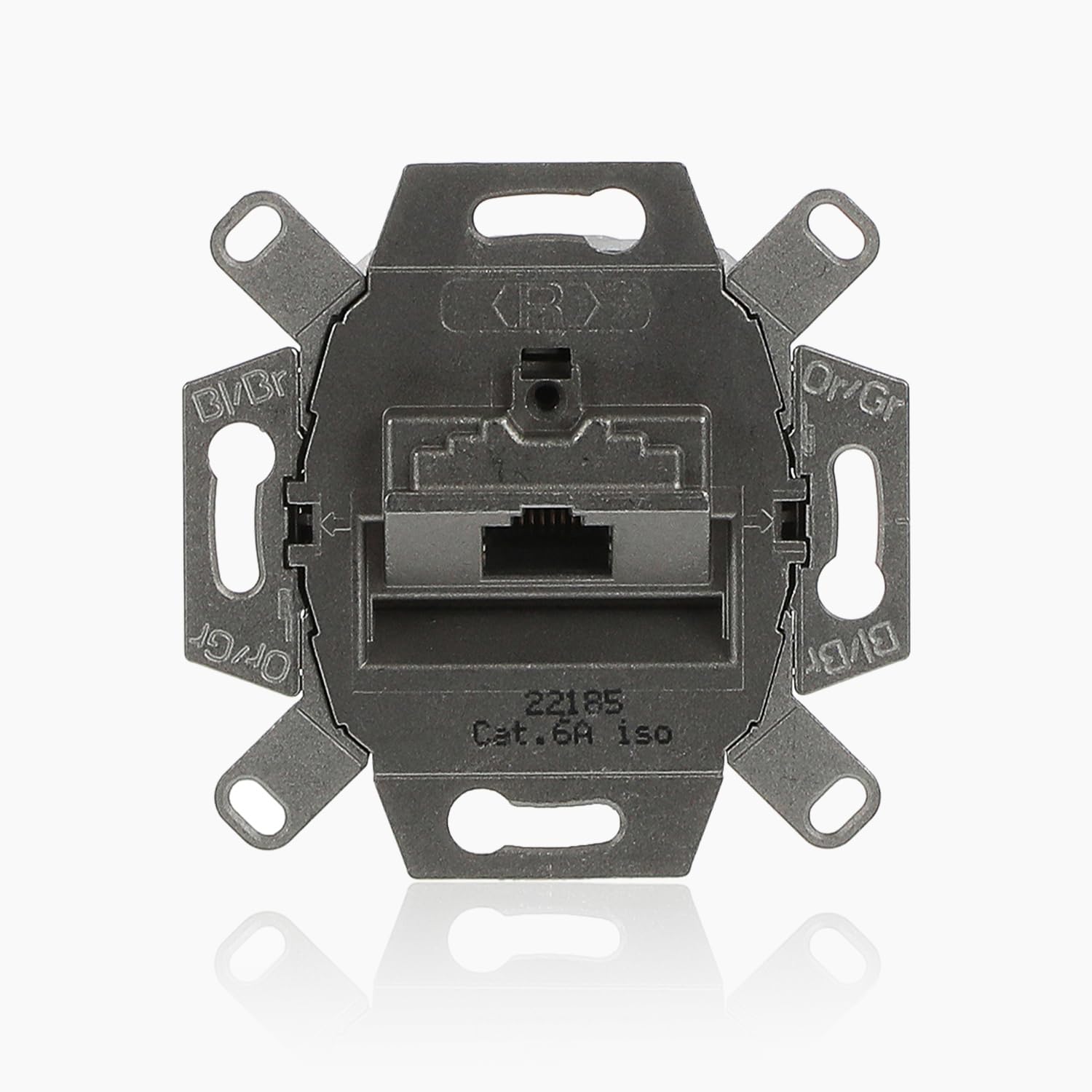 Busch-Jaeger 0218/11-101 UAE Wall Socket RJ 45 Cat. 6A ISO Shielded