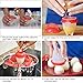 Egg Cooker As Seen on TV, Non Stick Silicone Egg Boiler, Hard Boiled Eggs without the Shell (Red+White)