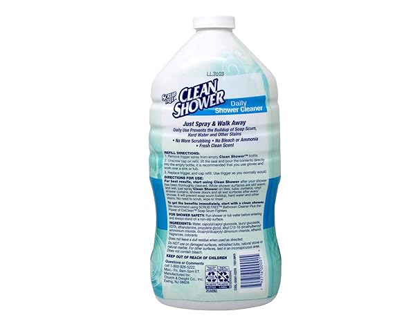 CLEAN SHOWER DAILY SHOWER CLEANER REFILL 60OZ (PACKAGING MAY VARY)