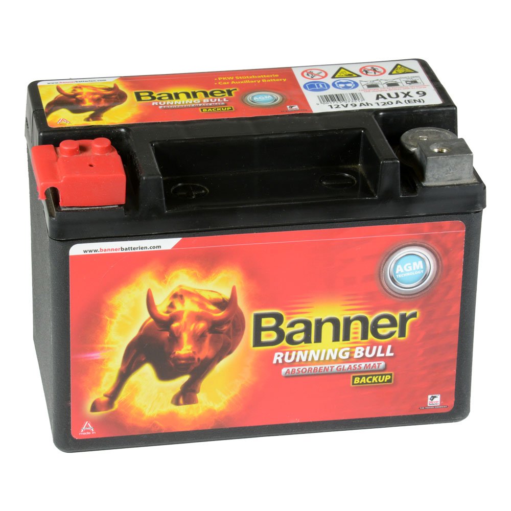 Agm Banner Running Bull Backup Aux09 12 V 9ah Battery Back Up