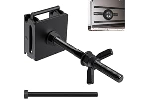 WEIGUZC E Track Spare Tire Holder Mount - Upgraded E-Track Double Fittings Spare Wheel Carrier - Essential Etrack Rail System Accessory for Enclosed Trailers, Trucks, Semis, Warehouse, Garages (Black)