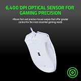 Razer DeathAdder Essential 2021 Wired Gaming Mouse 6400 DPI White view 5