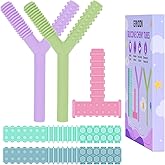 ERKOON Sensory Chew Toys for Autistic Children, 4 Pack Silicone Chewy Tube Oral Motor Tools for Sensory Kids with Autism, Bit
