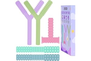 ERKOON Sensory Chew Toys for Autistic Children, 4 Pack Silicone Chewy Tube Oral Motor Tools for Sensory Kids with Autism, Bit