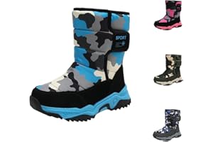 AIMAOMI Boys Girls Snow Boots Water-Resistant Outdoor Sport Warm Cozy Anti-Slip Cute Winter Shoes for Toddler/Little/Big Kids