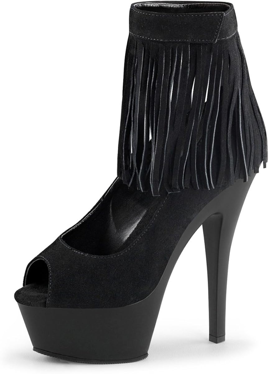pleaser fringe boots