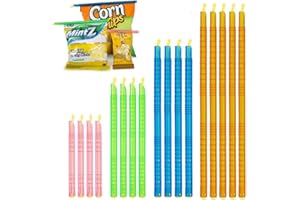 16 Pcs Bag Sealer Sticks, Magic Plastic Bag Sealer Clips Sticks Slide on Bag Clips for Chip Snacks