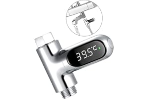 Ailgely Led Digital Shower Temperature, Shower Thermometer for Baby, Water Temperature Display,Fahrenheit/Centigrade Display,