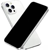 Faawxlo Fake Phone Dummy Prop Phone, Black Screen Decoy PhonePear PhoneNon-Working Phone16 Pro for Kid Play, Display PhoneLook Like Real Phonepro max16 ((16ProMax,White Titanium,Black Screen)