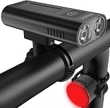 EILIOC 6400mAh USB C Bike Front Back Light 2400 Lumen Waterproof Set view 1