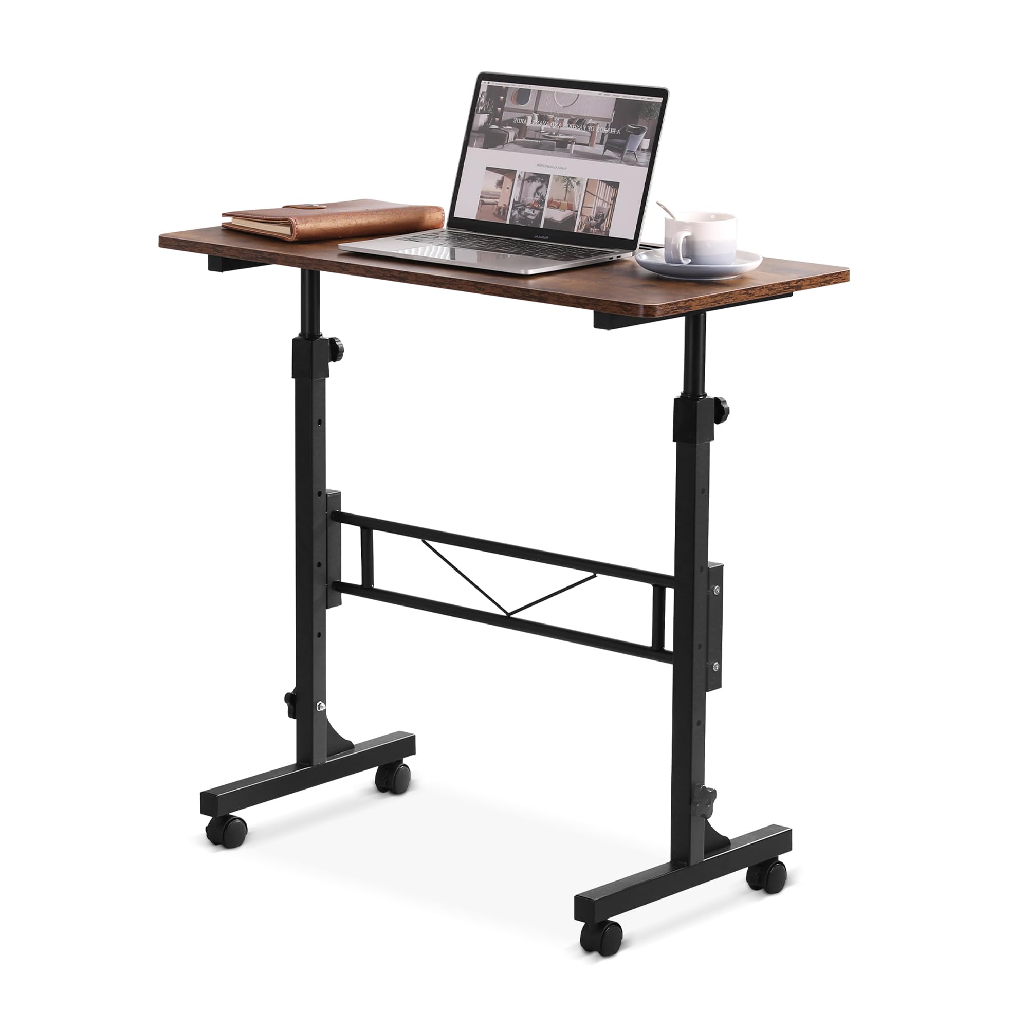 Small Standing Desk Adjustable Height, Mobile Stand