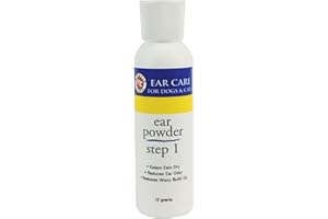 Miracle Care Ear Powder for Dogs and Cats, 12 Grams, Aids Hair Removal from Ear Canal, Keeps Ears Dry, Reduces Odor and Waxy Build Up