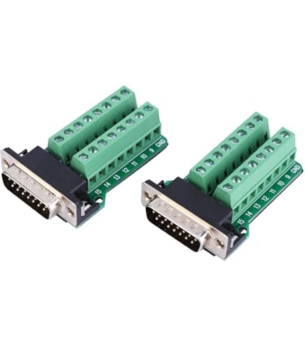 Amazon.com: Oiyagai DB15 Male 15Pin to Screw Terminal