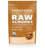 Terrasoul Superfoods Raw Unpasteurized Organic Almonds (Sproutable), 16-ounces
