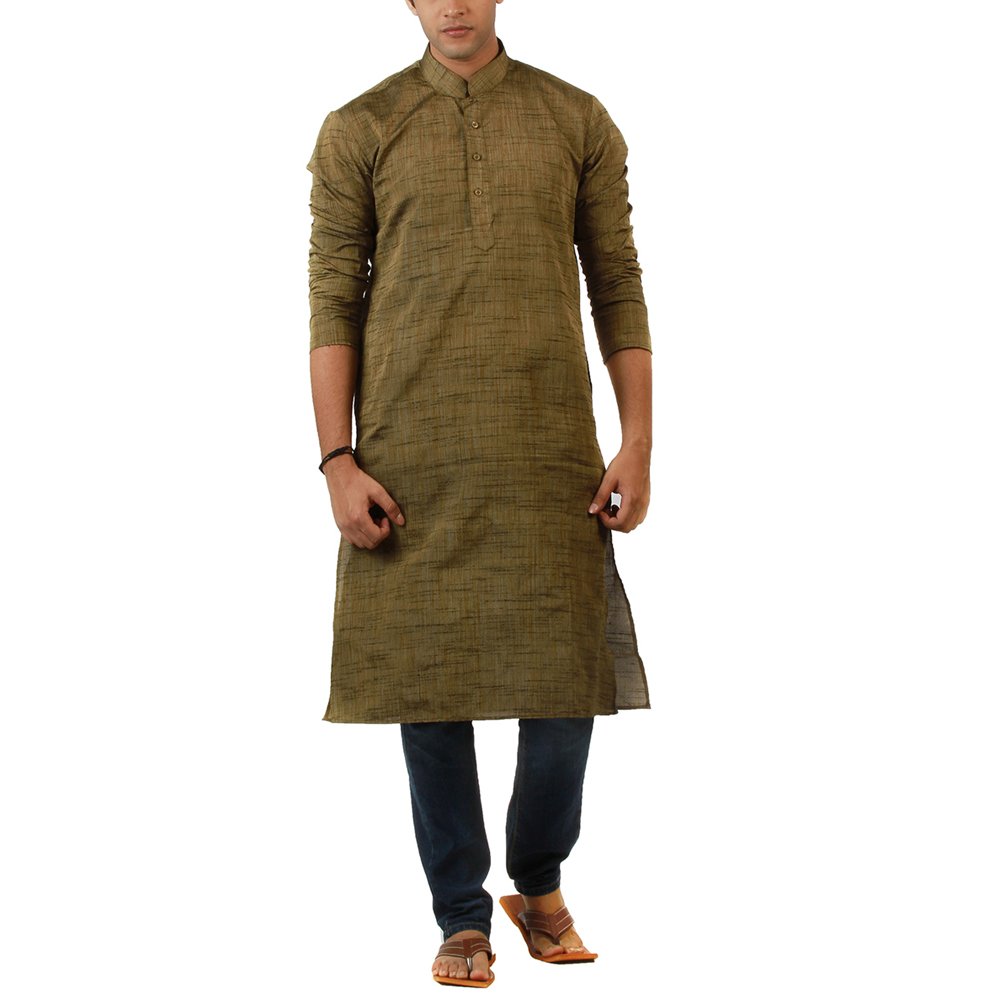 amora men's blended khadi kurta