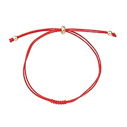 Caiyao Handmade Good Luck 7 Knots Red String of