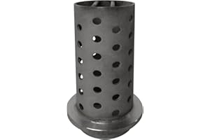 PMC SUPPLIES LLC 3" x 8" Perforated Flask with Flange Grade 304 Stainless Steel Flask Centrifugal Vacuum Lost Wax Casting Jewelry Making Tool