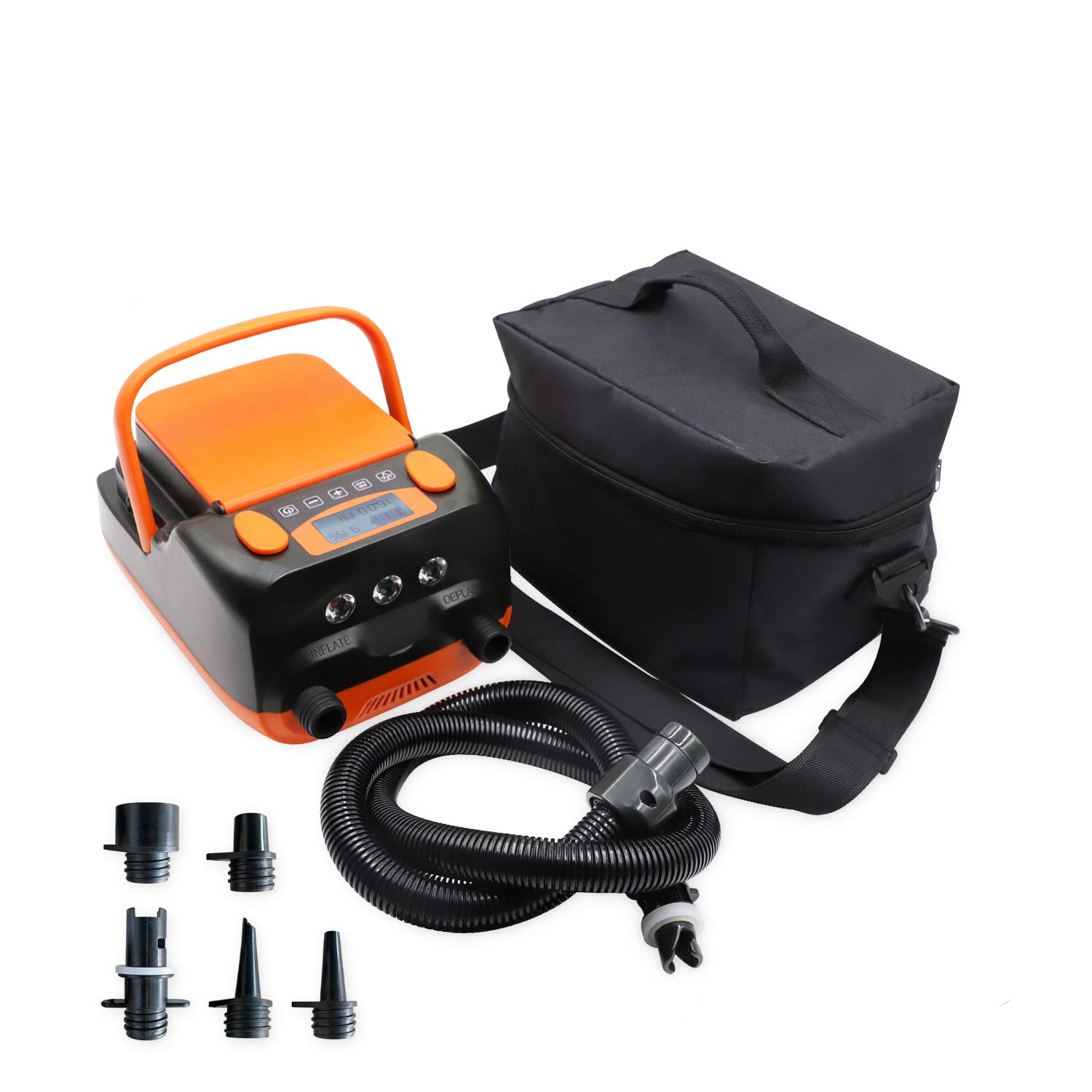 Photo 1 of Rechargeable Sup Air Pump Electric Portable, 16PSI 12V with Battery, Stand Up Paddle Board Electric Pump Inflator/Deflator-Portable Air Compressor for Paddle Boards,Boat,Kayak
