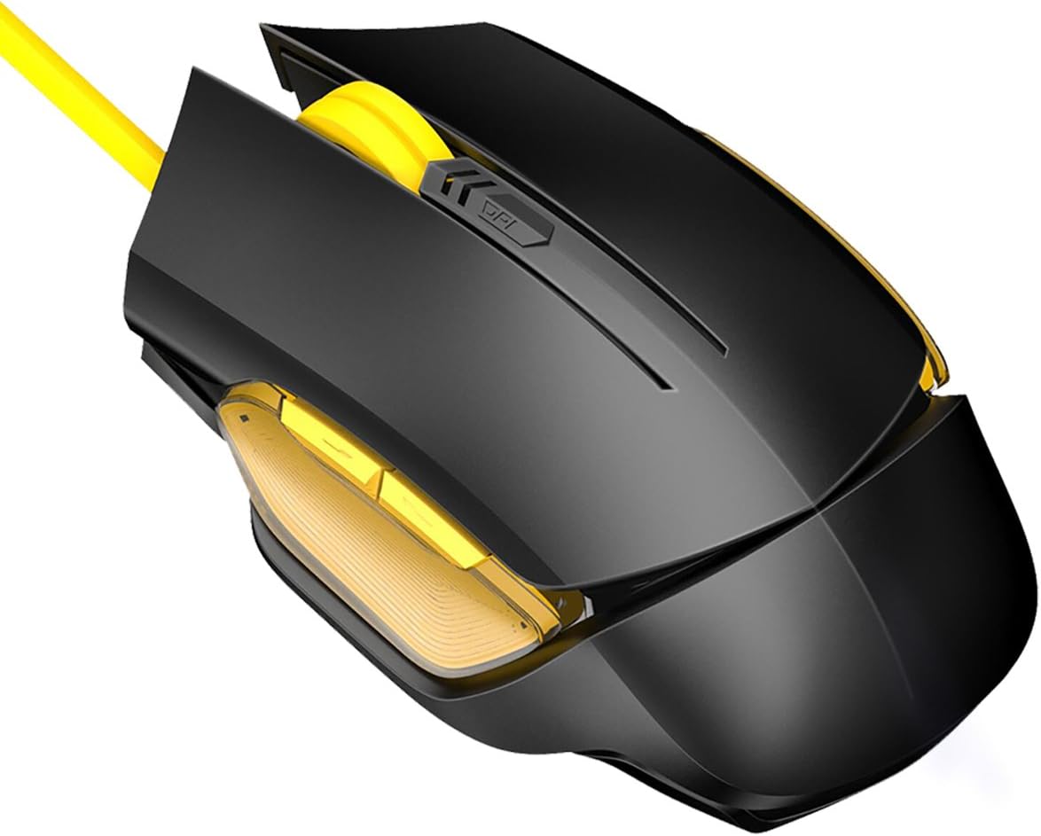 Gaming Mouse Wired, ET Robot 6 Buttons Ergonomic Optical USB Mouse with 3 Adjustable DPI Level Gaming Mice for PC, Mac, Desktop and Laptop