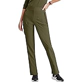 BARCO Unify Purpose Scrub Pant for Women – Olive, 5-Pocket High-Rise Cargo Pants with 360 Spandex Stretch & Moisture Wicking Fabric – XS, Regular Fit