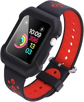 Correa para Apple Watch 38mm/42mm,Bandmax Loop Silicona de moda correa deportiva para Apple Watch 38mm/42mm todas las Versiones (42 mm, ...