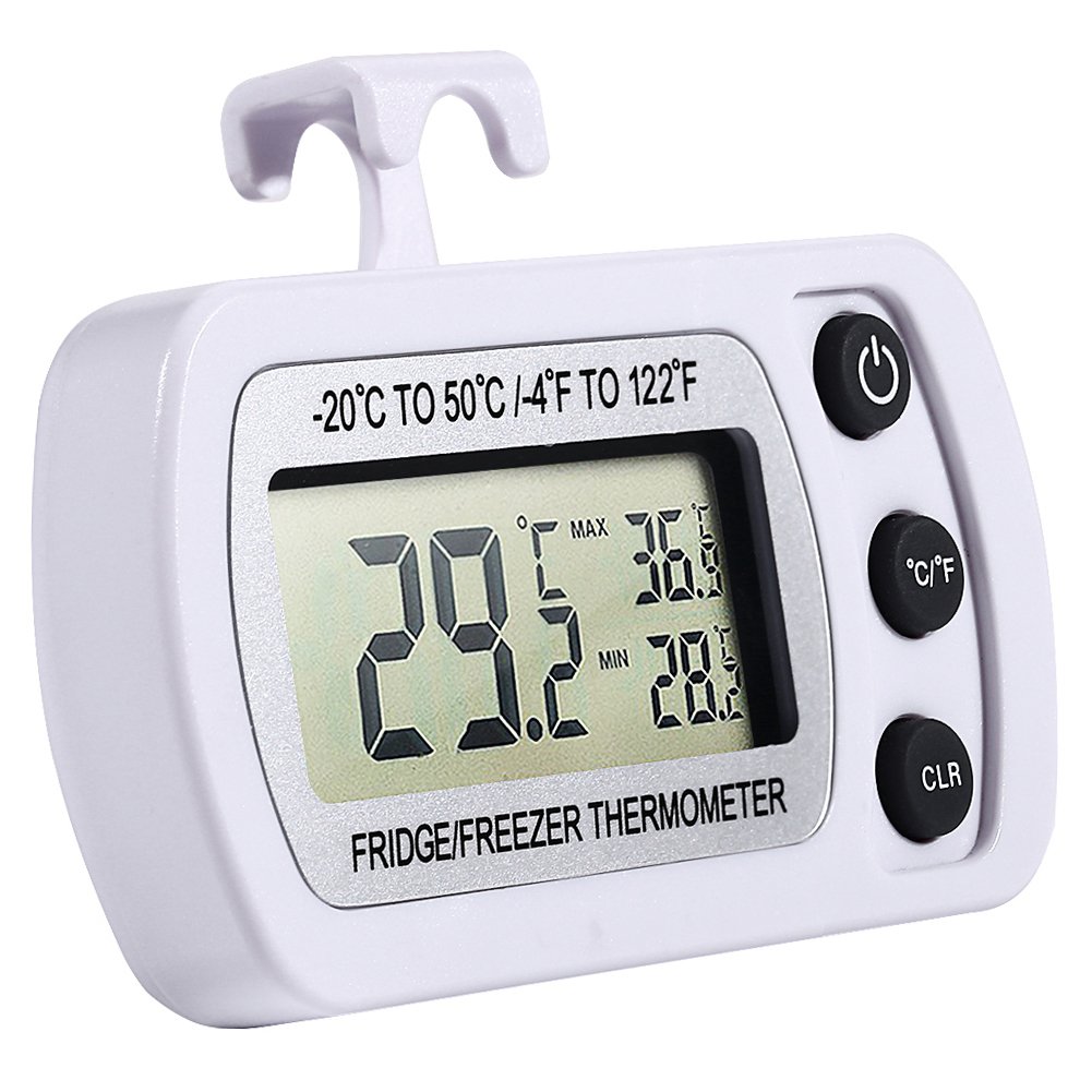 NexGadget Termómetro de Frigorífico Mini Digital Preciso LCD Refrigerador Monitor de Temperatura