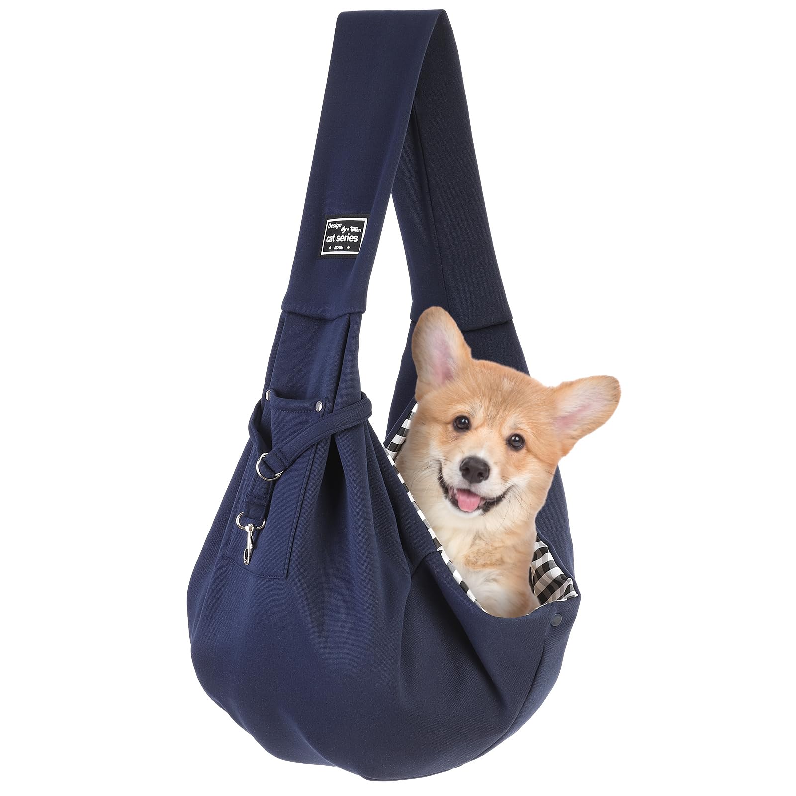 Zuimei Puppy Sling Carrier Hand-Free Small Dog Sling Dogs & Cats Front Carrier Bag For Puppy Outdoor Walking Travel Shopping