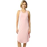 GYS Long Nightgown for Women - Viscose Made from Bamboo, Soft Sleeveless Sleep Shirt Summer Racerback Sleep Dress