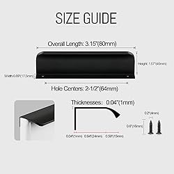 LEAPHZOT 4 Pack 3" (80mm) Overall Length Edge