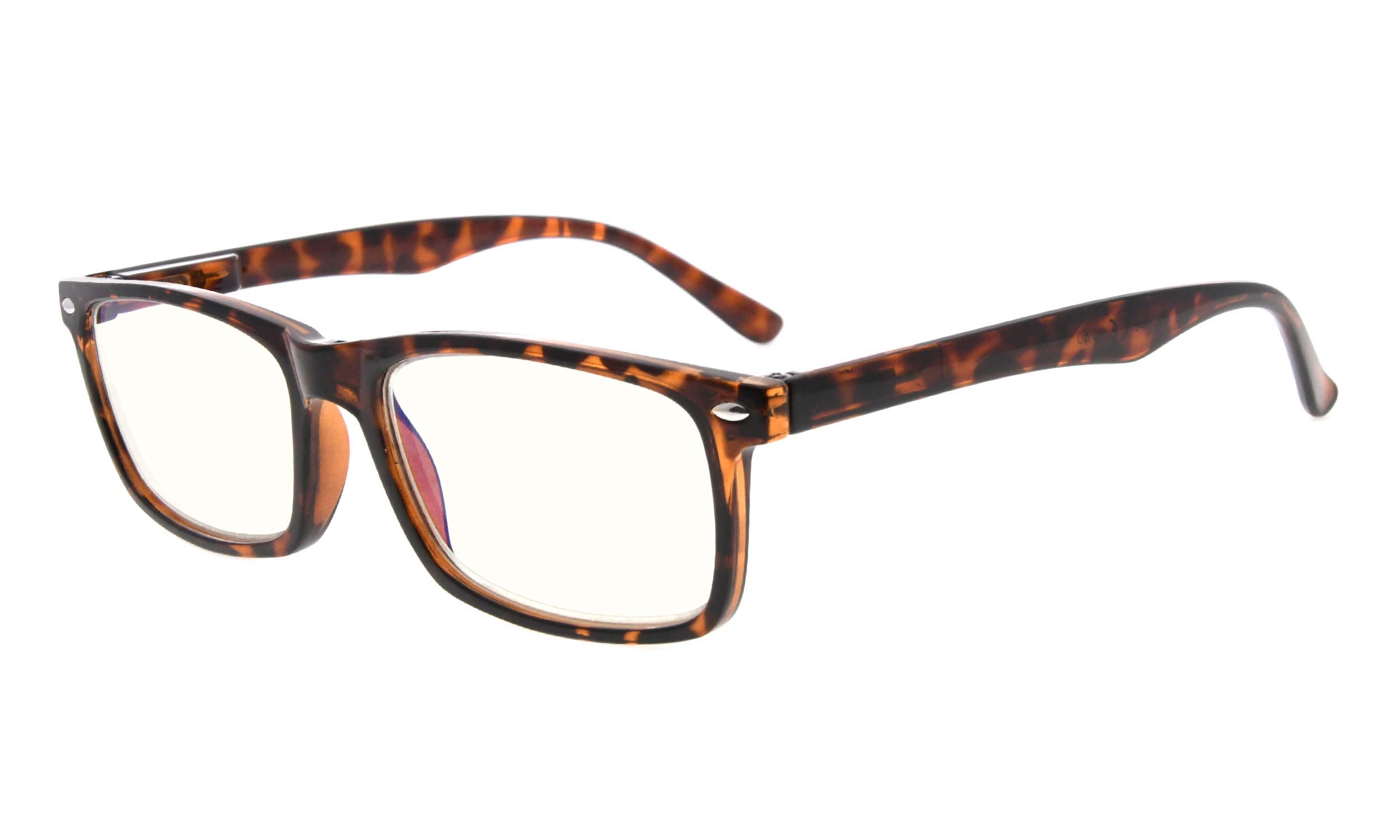 Eyekepper Readers UV Protection, Anti Glare Eyeglasses,Anti Blue Rays, Spring Hinges Computer Reading Glasses Tortoiseshell +1.5