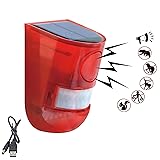 QXMH Solar Sound & Light Alarm Outdoor Motion