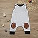 GBSELL Newborn Infant Baby Boy Girl Summer Clothes Flash Sleeveless Jumpsuit Romper Outfits (Gray, 0-6 Month)