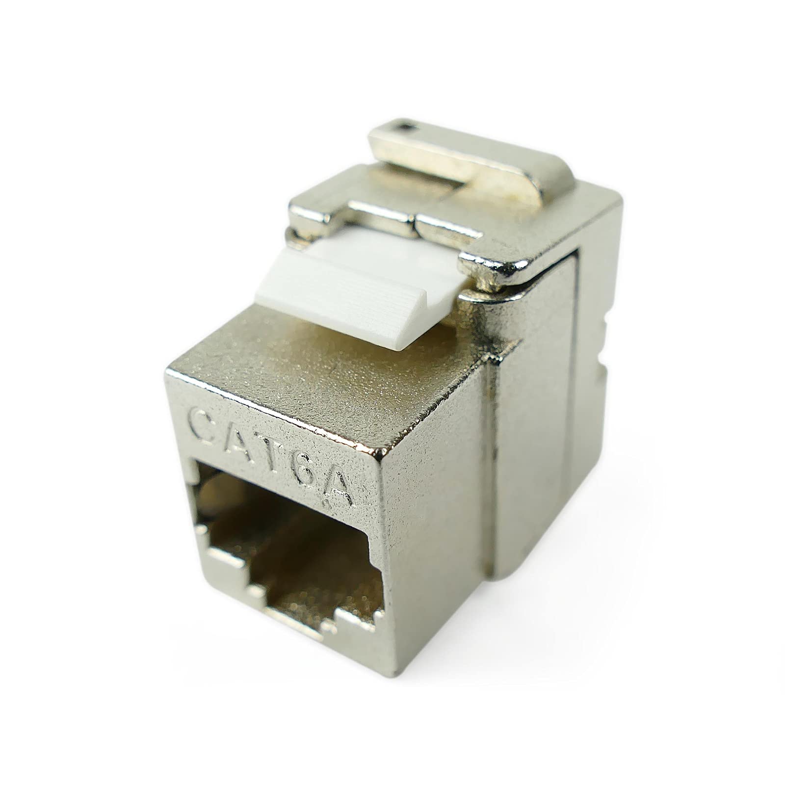 BeMatik - Keystone Cat.6A RJ45 Female to TB110 STP mounted without tools
