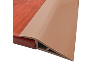 EASEINSTALL Floor-Transition-Strip Door-Threshold-Strips 36 inch, Threshold 3/4 to 4/5 in, Thresholds for Doorways, Edge-Reducer Threshold-Transition-Strip for Door/Floor (Brown)