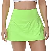 MCEDAR Pleated Tennis Skirt for Women with Pockets Women's High Waisted Athletic Golf Skorts Skirts Running Workout Shorts