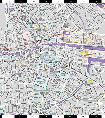 City map Dublin Ireland PDF