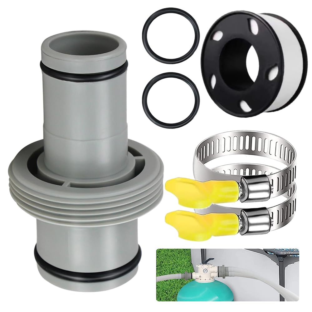 Pool Hose 38 mm Connector to 32 mm, Pool Hose Connector 32 to 38, Hose Connector 32 mm to 38 mm, Pool Connection Set 38 mm, Pool Hose Connector, Pool Hose Connector Extension
