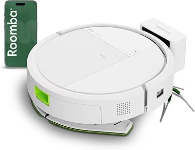 Roomba 115 Combo - Robot Aspirateur Laveur 2en1 - Puissance d'Aspiration de 15KPa - Brosse latérale étendue - Lingette de Lavage déportée - Navigation LiDAR - Blanc