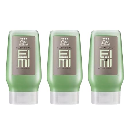 Wella EIMI Sculpt Force 3 x 125 ml Styling Texture Flubber Gel extra stark Professionals
